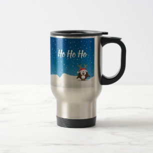 Caneca Térmica Cervo Papai Noel Coruja