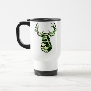 Caneca Térmica Cervos que caçam o fanfarrão de Camo