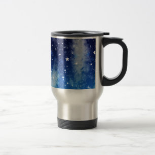 Caneca Térmica Céu nocturno azul estrelado