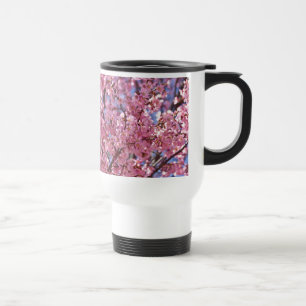 Caneca Térmica Céu Rosa Flor de Cerejeira Sakura