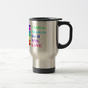Caneca Térmica Chakra Healers fazem isso com amor em cores arco-