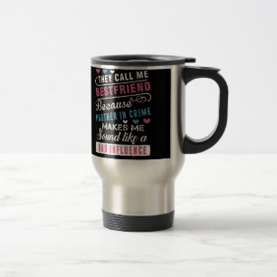 Caneca Térmica chamam-me bestfriend porque sócio - dentro - o