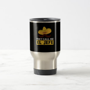 Caneca Térmica Chame-me Jefe Engraçado Chef Mexicano Cook Chefe 