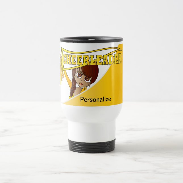 Caneca Térmica Cheerleader Personalizar Amarelo (Centro)