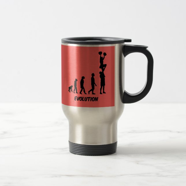 Caneca Térmica Cheerleading engraçado (Direita)