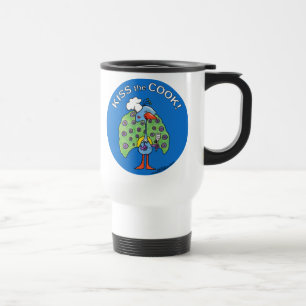 Caneca Térmica Chef Peacock, beije o cozinheiro!