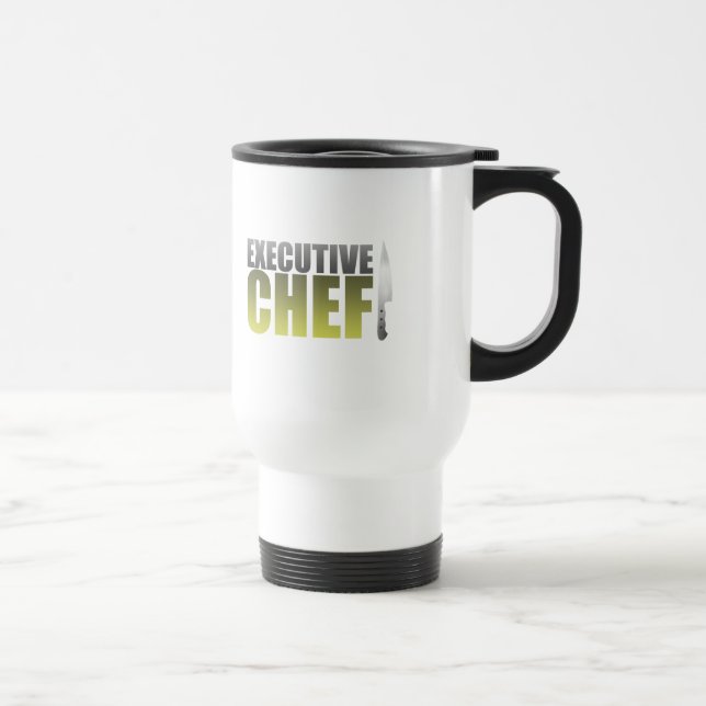 Caneca Térmica Chefe de cozinha amarelo (Direita)