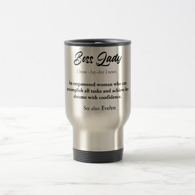 Caneca Térmica Chefe Lady Mug - Presente de Mulher Empoderada, Co (Centro)