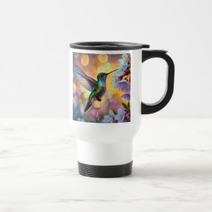 Caneca Térmica Cherry Blossom Fantasy Hummingbird