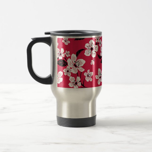 CANECA TÉRMICA CHERRY BLOSSOM - SAKURA (VERMELHO) (Esquerda)