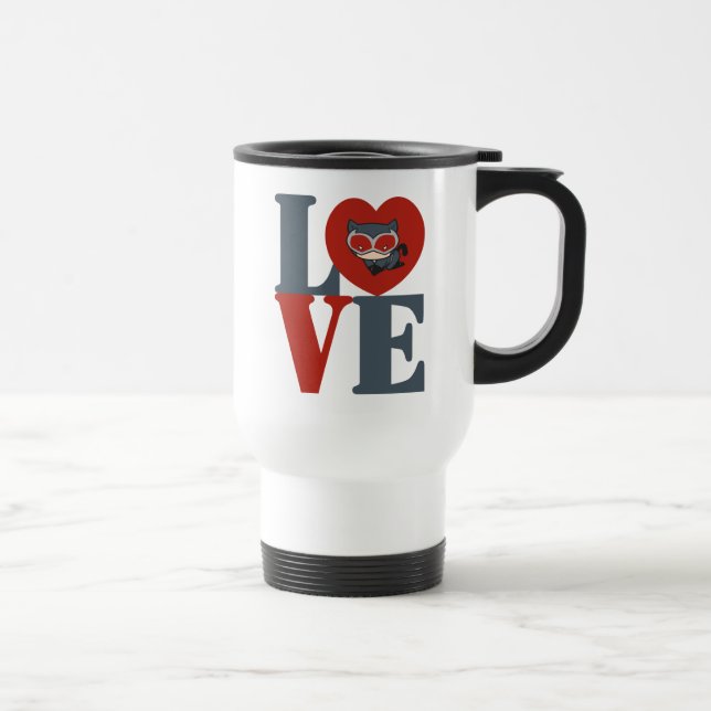 Caneca Térmica Chibi CatWomen LOVE (Direita)