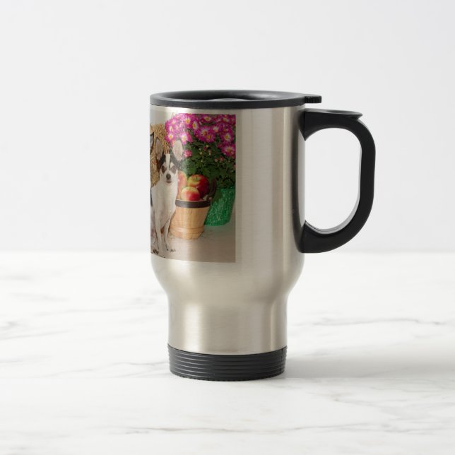 Caneca Térmica Chihuahua está no outono (Direita)