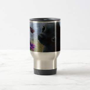 Caneca Térmica Chihuahua preta do cão 91