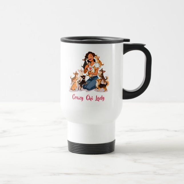 Caneca Térmica Chimigos - Louca Dama do Chi - Chihuahua  (Direita)