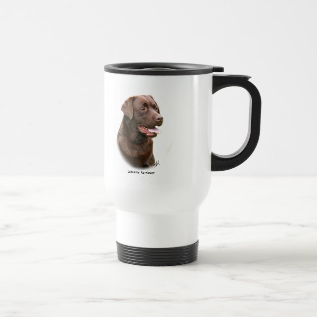 Caneca Térmica Chocolate labrador retriever (Direita)