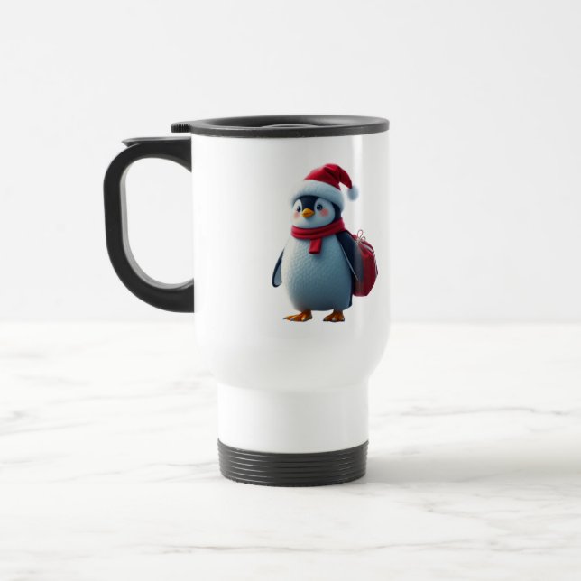 Caneca Térmica Christmas penguin (Esquerda)