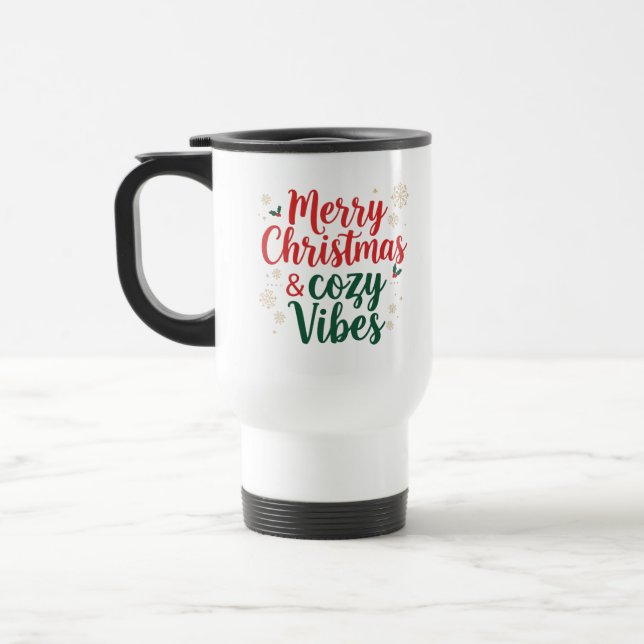 Caneca Térmica Christmas Travel Mug – Holiday Coffee Mug  (Esquerda)
