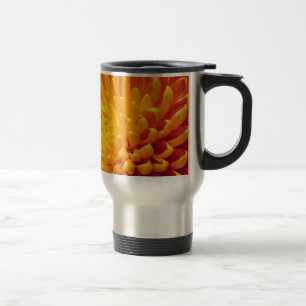 Caneca Térmica Chrysanthemum Amarelo e Laranja