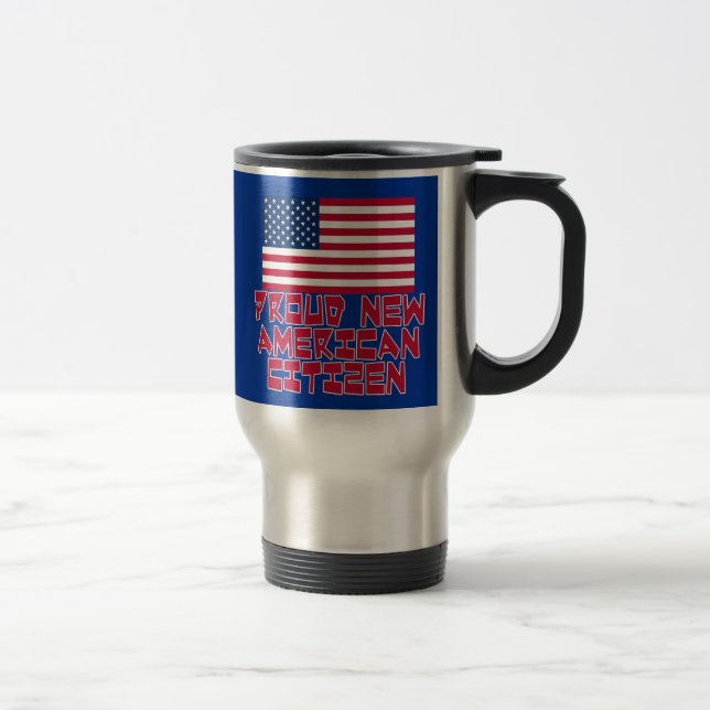 Caneca Térmica Cidadão americano novo orgulhoso (Direita)