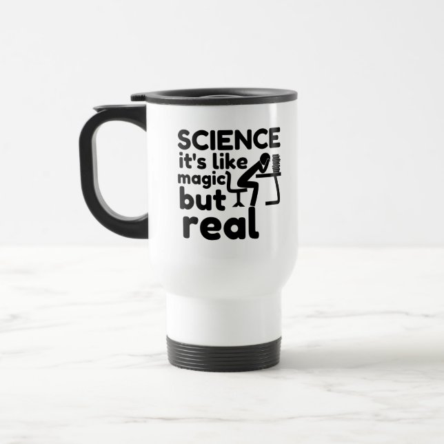 Caneca Térmica ciência como mágica mas real (Esquerda)