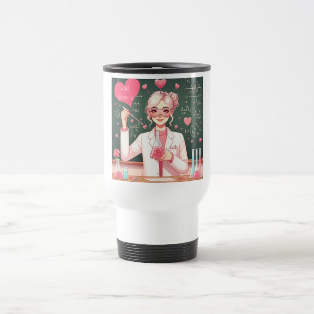 Caneca Térmica Cientista Dia de os namorados bonito (Centro)