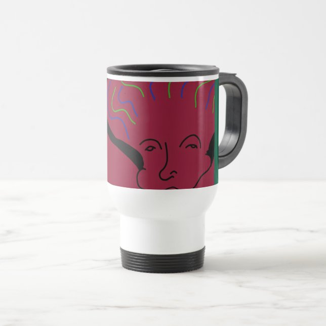Caneca Térmica Cientista Louco Menino (Frente Esquerda)