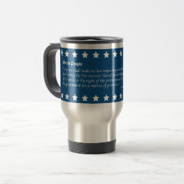 Caneca Térmica Cinco Liberdades da Primeira Emenda