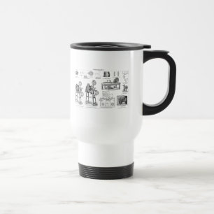Caneca Térmica Cinematografia antiga velha da câmera de filme do