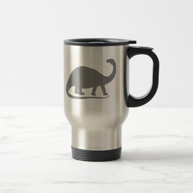 Caneca Térmica Cinza Brontosaurus (Direita)