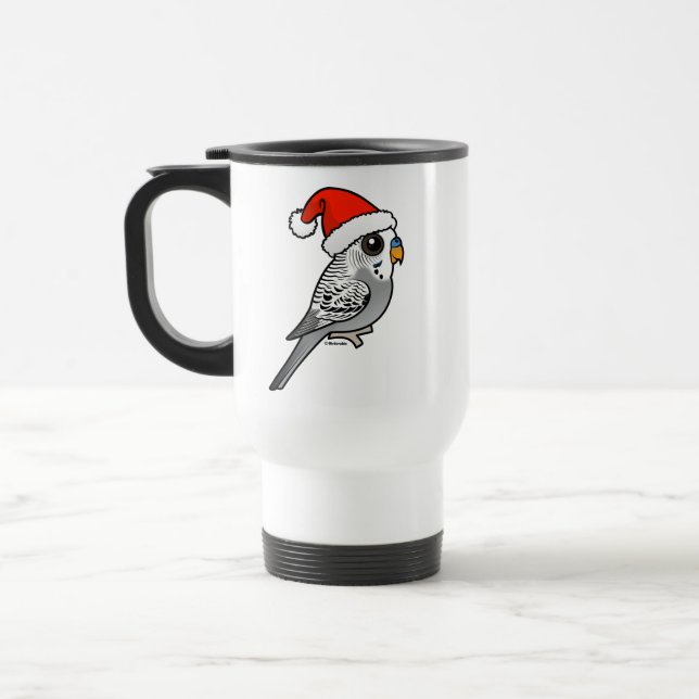 Caneca Térmica Cinza Budget Santa Claus (Esquerda)