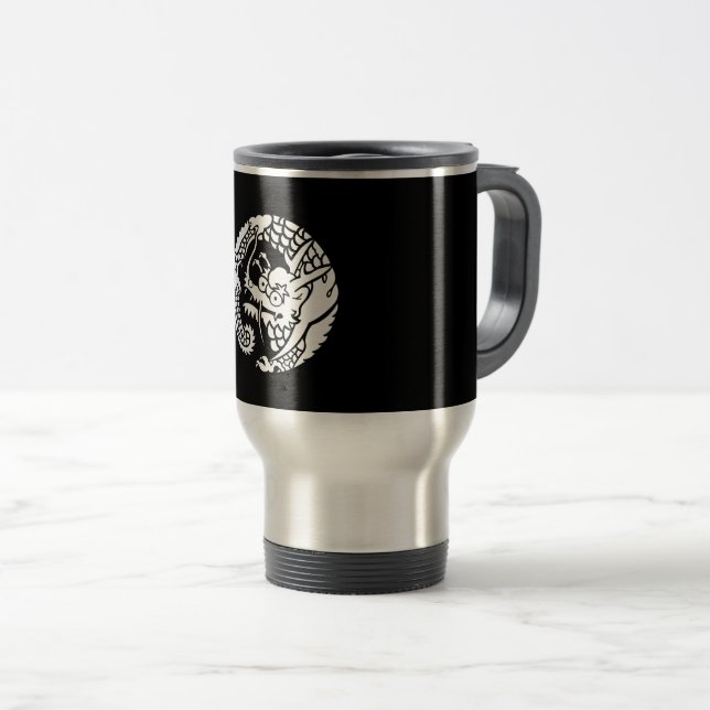 Caneca Térmica Círculo do dragão da seita Nichiren (Frente Esquerda)