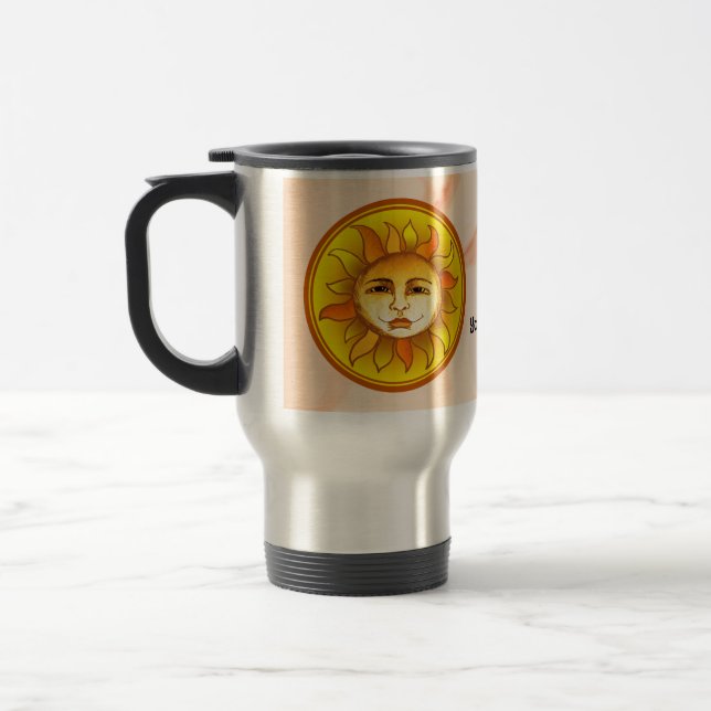 Caneca Térmica Círculo do Sol Sorridente (Esquerda)