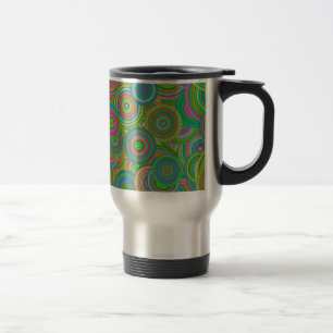 Caneca Térmica círculos retro