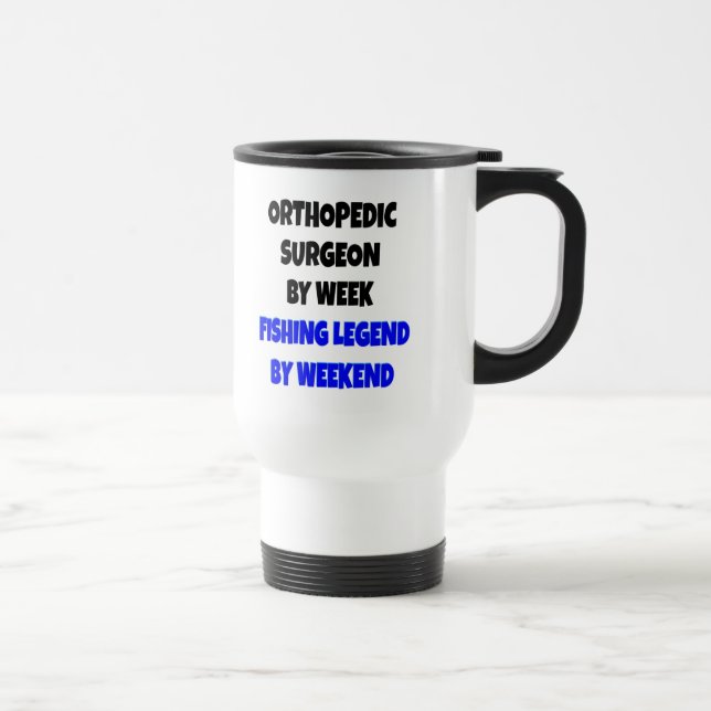 Caneca Térmica Cirurgião Ortopedista de Legenda de Pesca (Direita)