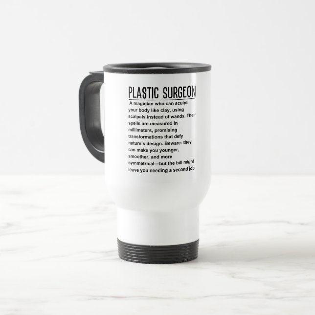 Caneca Térmica Cirurgião plástico (Frente Esquerda)