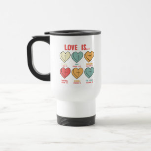 Caneca Térmica Citação da Bíblia Verso do Amor é Paciente
