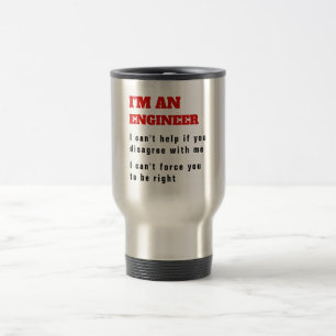 Caneca Térmica Citação de Engenharia de ENGENHEIROS Engraçada Sem
