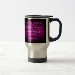 Caneca Térmica Citação de Nikola Tesla - Mesmas Frequências