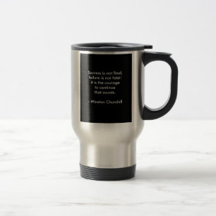 Caneca Térmica Citação de Winston Churchill; Sucesso