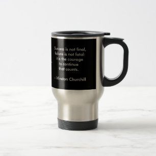 Caneca Térmica Citação de Winston Churchill; Sucesso