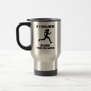 Caneca Térmica Citação Divertida da Vida de Corredor