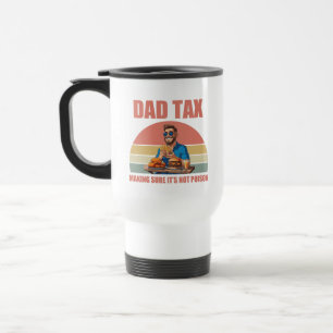 Caneca Térmica Citação engraçada de imposto do papai   Humor do p