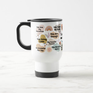 Caneca Térmica Citação Personalizada de Encorajamento Você É Muit