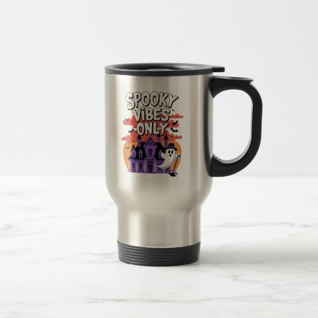 Caneca Térmica Citações da Temporada Assustadora (Direita)