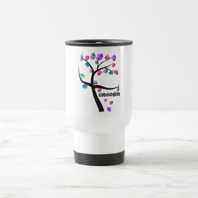 Caneca Térmica Citologista Oferece Árvore Única Com Design de Cél (Centro)