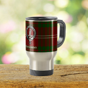 Caneca Térmica Clã Crawford Crest Tartan