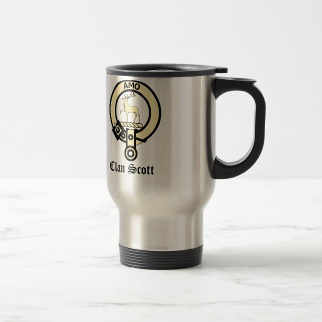 Caneca Térmica Clan Scott Crest Crachá (Direita)