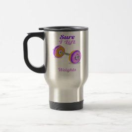 Caneca Térmica Claro que levanto Peso Donut