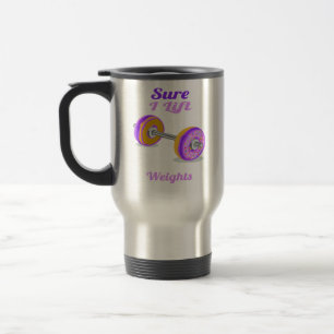 Caneca Térmica Claro que levanto Peso Donut