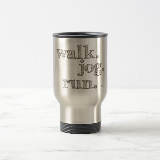 Caneca Térmica CLAY WALK JOG RUN (fonte SHADED) (Centro)